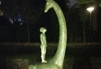 益阳壮观绝伦的长颈鹿雕塑