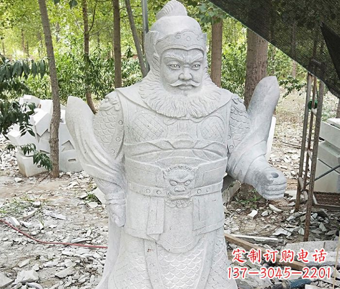 益阳精美古典关公石雕