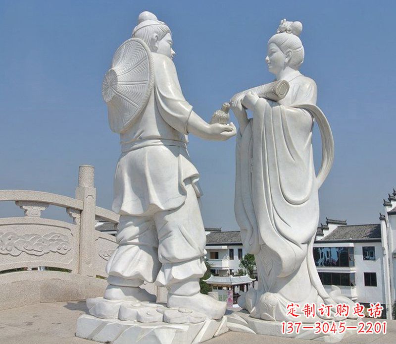 益阳唯美古典,传统牛郎织女石雕