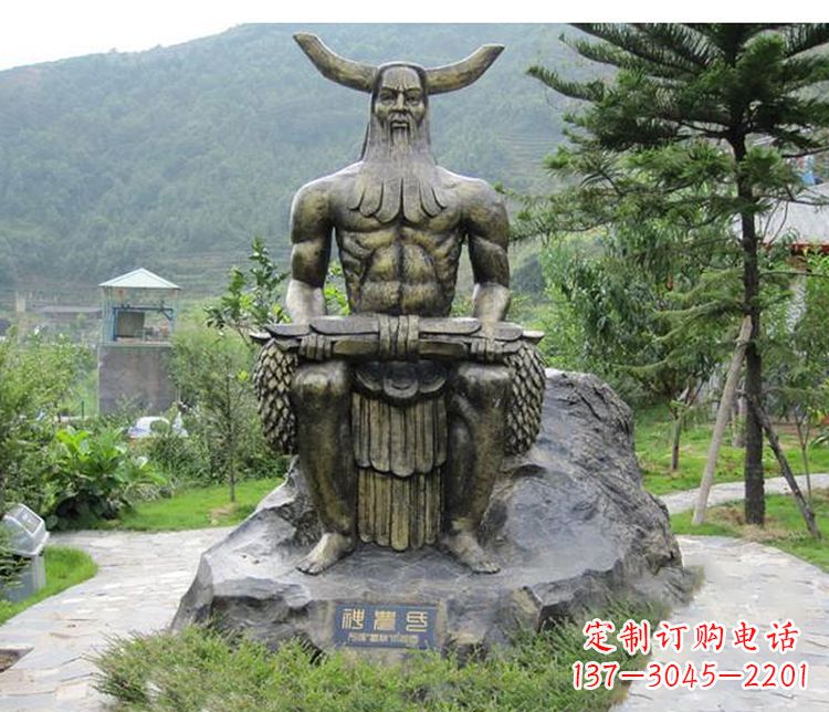益阳传承古代文明,为家居装饰点缀伏羲铜雕