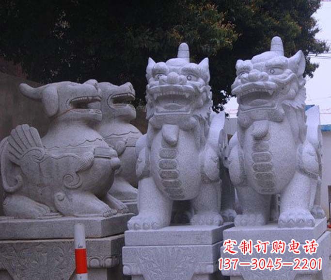 益阳古典独角兽石雕