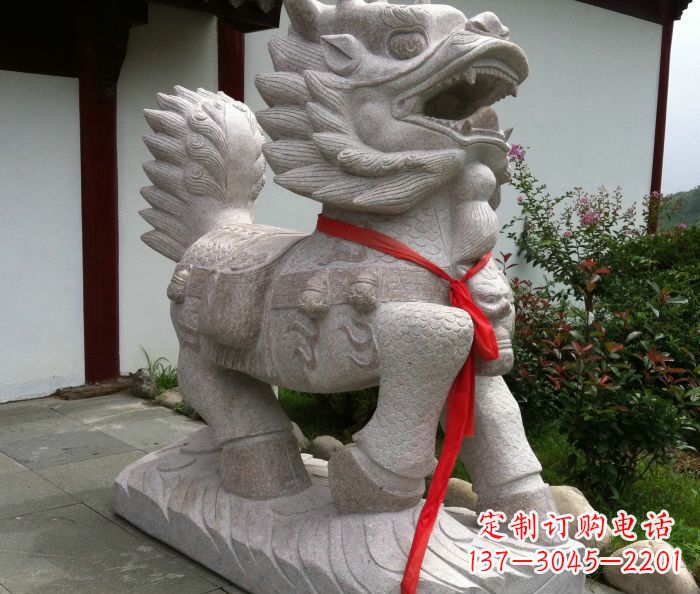 益阳古典神麒麟石雕,令人叹为观止的精美艺术