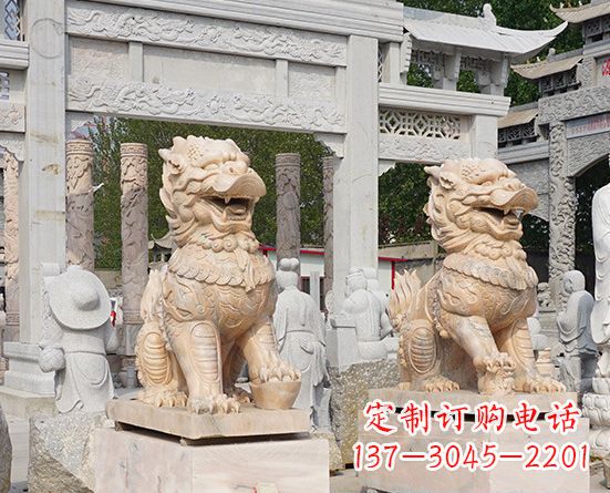 益阳古典神麒麟石雕,传承古老文化