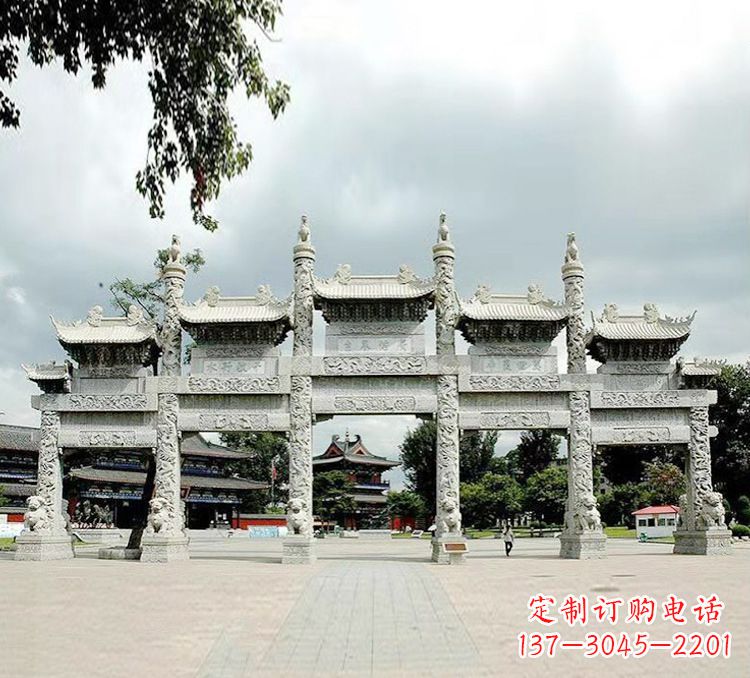 益阳古代石牌坊雕塑