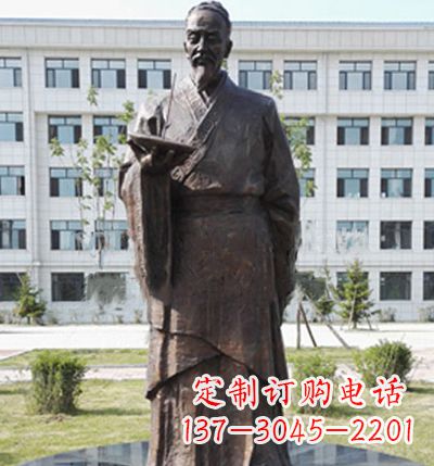 益阳传承古代珍贵文化—祖冲之铜雕塑