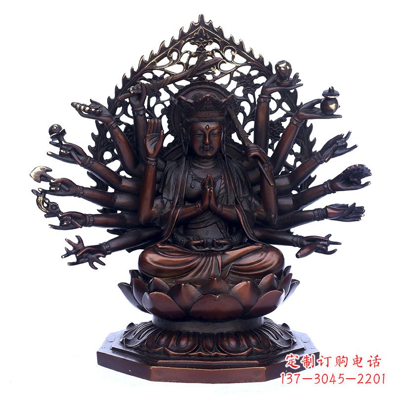 益阳精致古铜观音雕塑