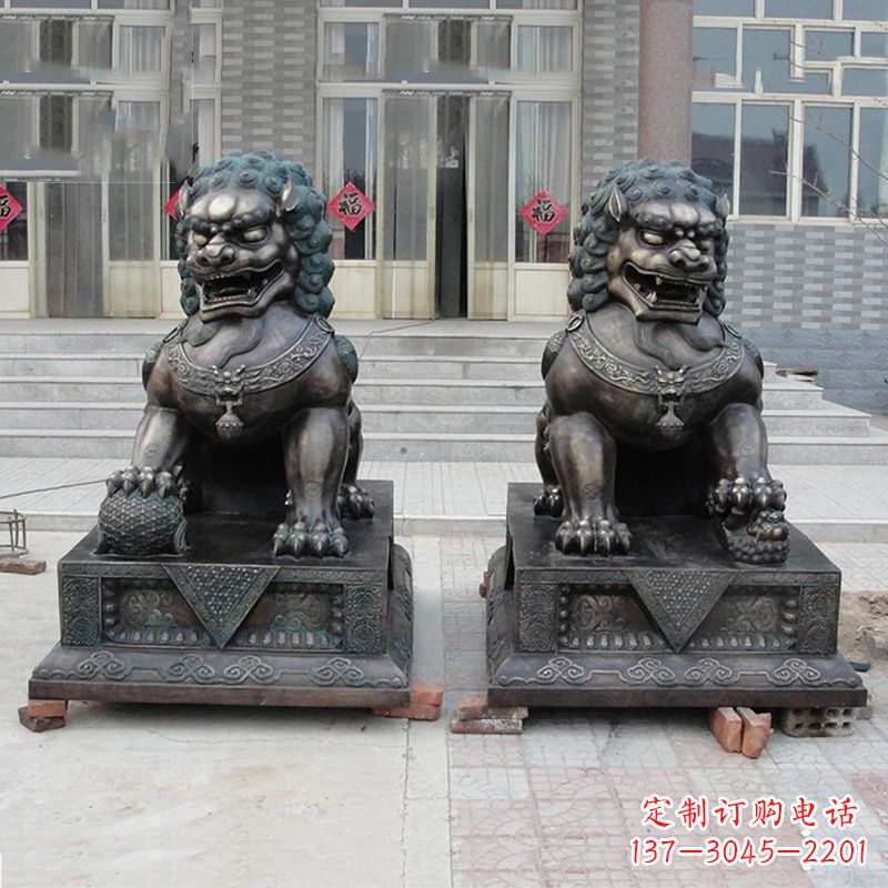 益阳故宫狮子雕塑,精美绝伦,给您不一样的视觉享受