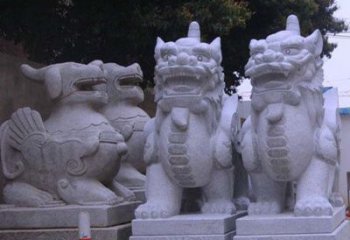 益阳古典独角兽石雕