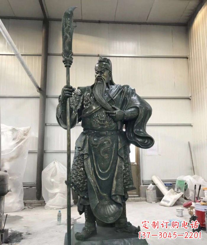 益阳正宗唐朝关公铜雕艺术品