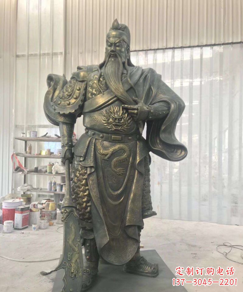 益阳关公铜雕–传承古老的英雄气概
