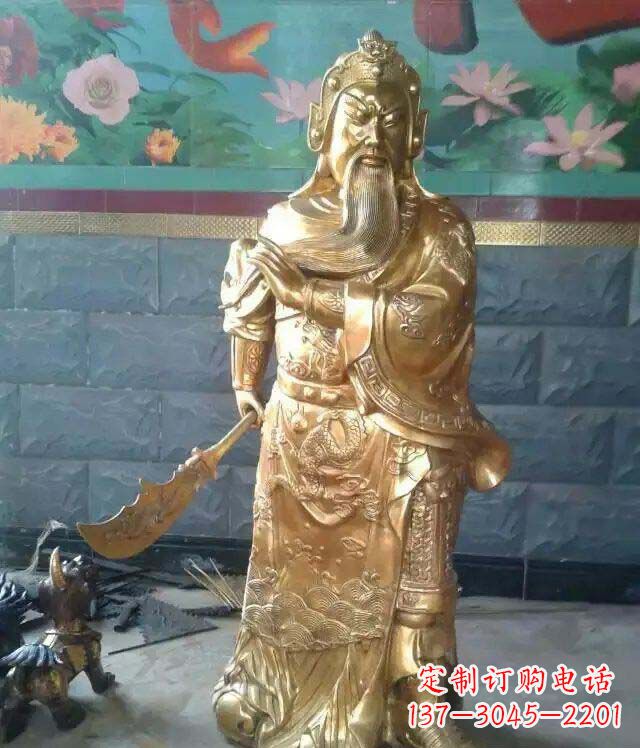 益阳精美铜雕关公雕塑