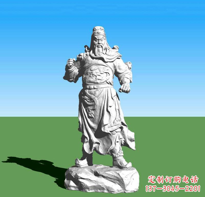 益阳关云长关羽雕塑,让关羽永驻古代