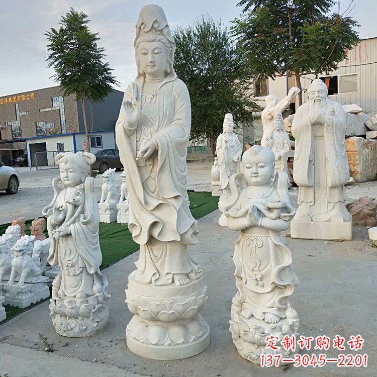 益阳观音菩萨送子佛像石雕