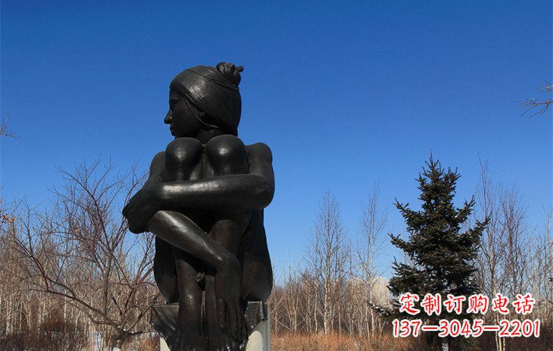 益阳浪漫优雅的女孩铜雕