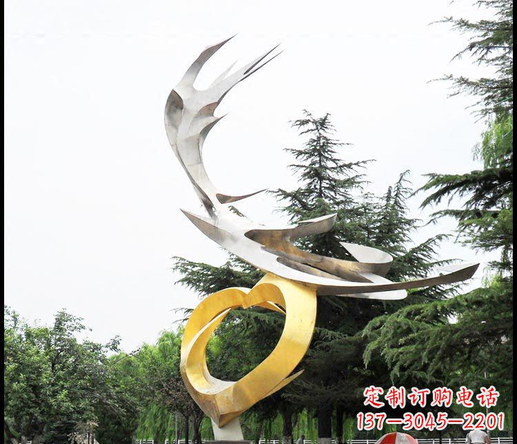 益阳典雅凤凰抽象雕塑