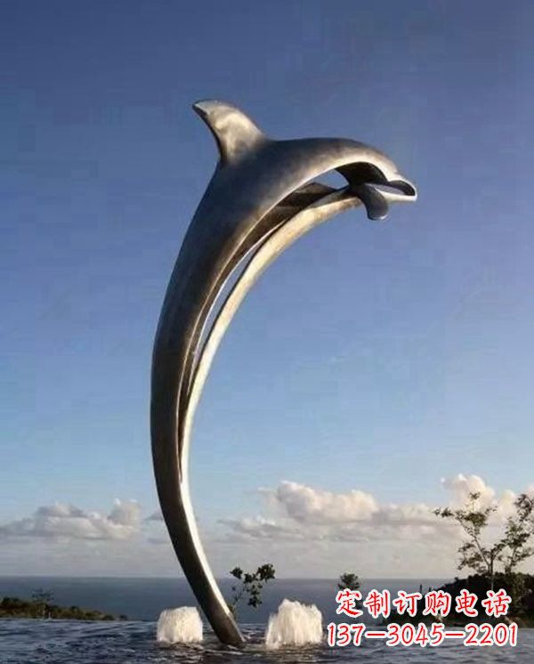 益阳精致雕刻,细腻传递—中领雕塑海豚雕塑