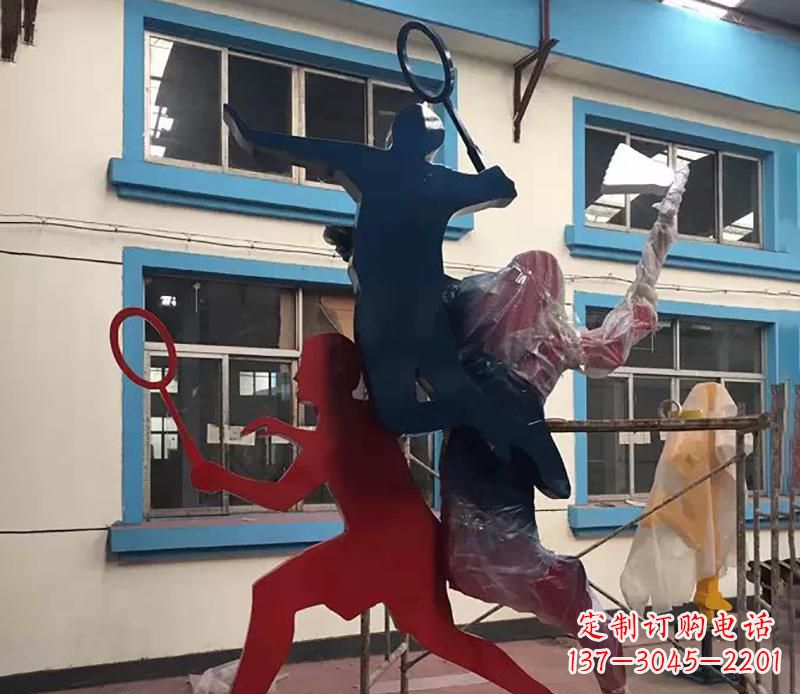 益阳2英寸不锈钢羽毛球雕塑