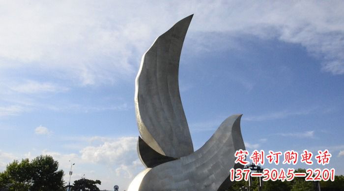 益阳领雕塑带来的和平鸽雕塑
