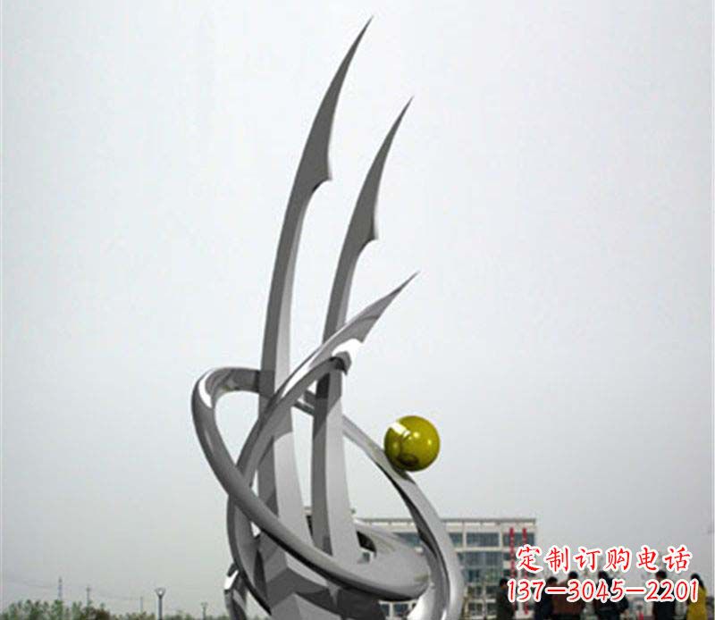 益阳不锈钢帆船抽象雕塑