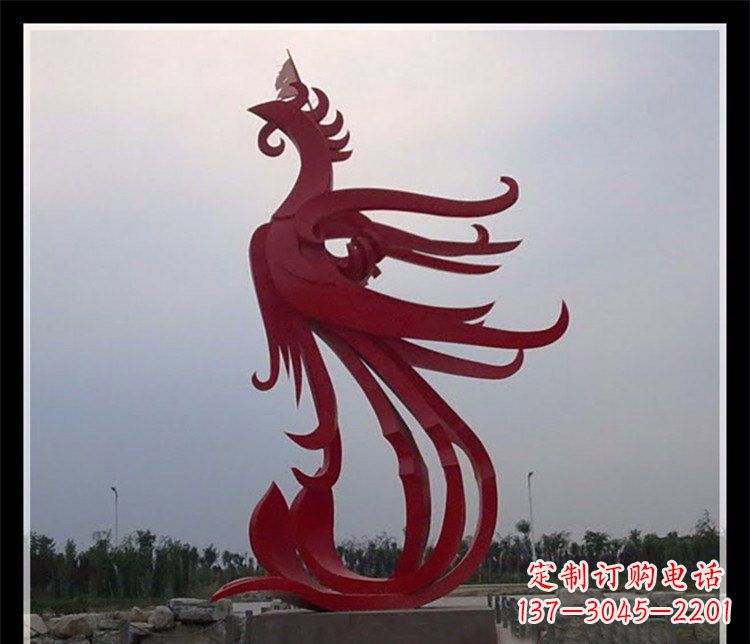 益阳精美不锈钢凤凰雕塑