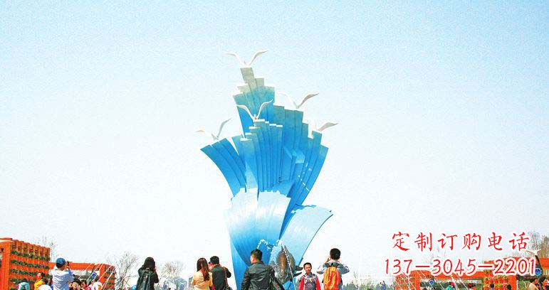 益阳光彩熠熠的海鸥雕塑