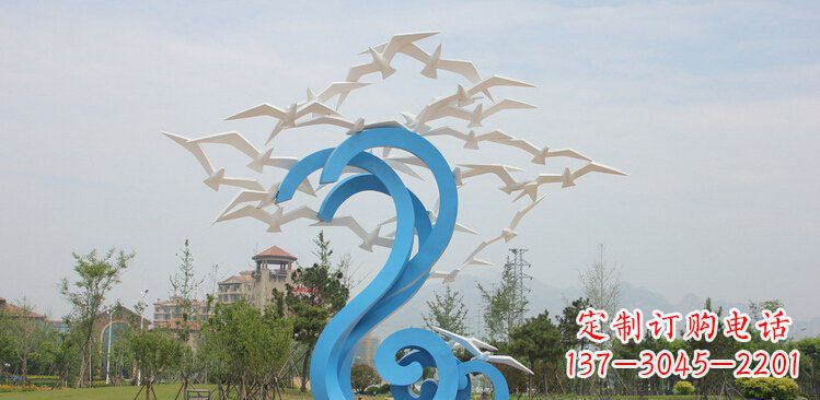 益阳精美的不锈钢鸽子雕塑