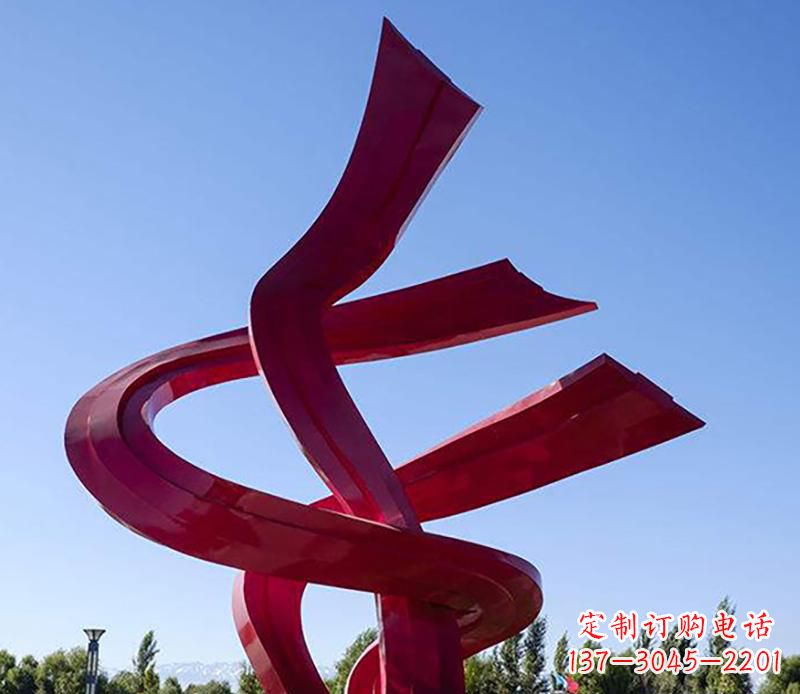 益阳不锈钢飘带景观雕塑