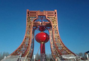 益阳中领雕塑推出不锈钢大型灯笼雕塑