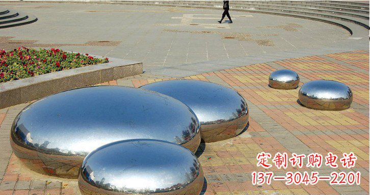 益阳镜面不锈钢水滴雕塑
