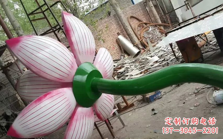 益阳中领雕塑-精致无比的不锈钢莲花雕塑