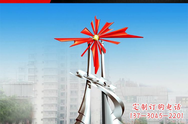 益阳令人叹为观止的牡丹景观雕塑