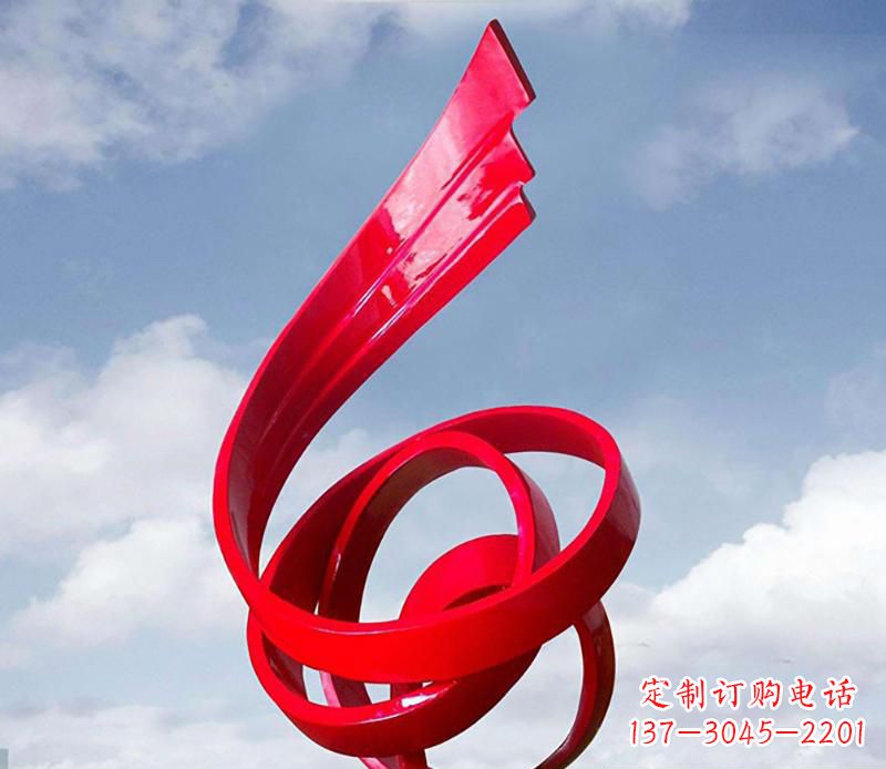 益阳中领雕塑为您定制翅膀抽象雕塑