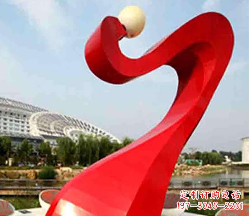 益阳不锈钢飘带景观雕塑,重新定义型格空间