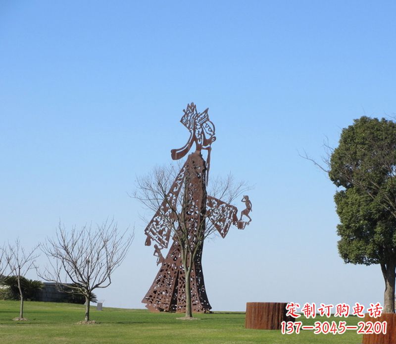益阳全新不锈钢艺术皮影戏雕塑