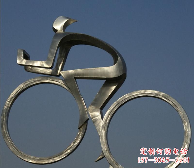 益阳不锈钢骑自行车雕塑