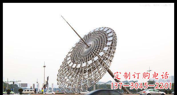 益阳广场不锈钢日晷景观雕塑