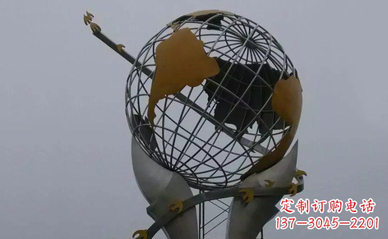 益阳不锈钢大地手托雕塑