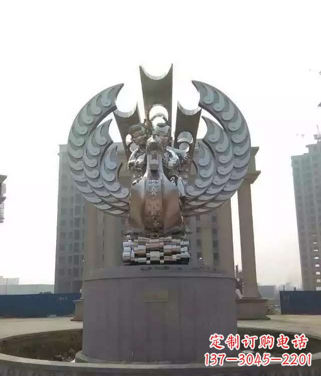 益阳欣赏美丽的不锈钢凤凰雕塑