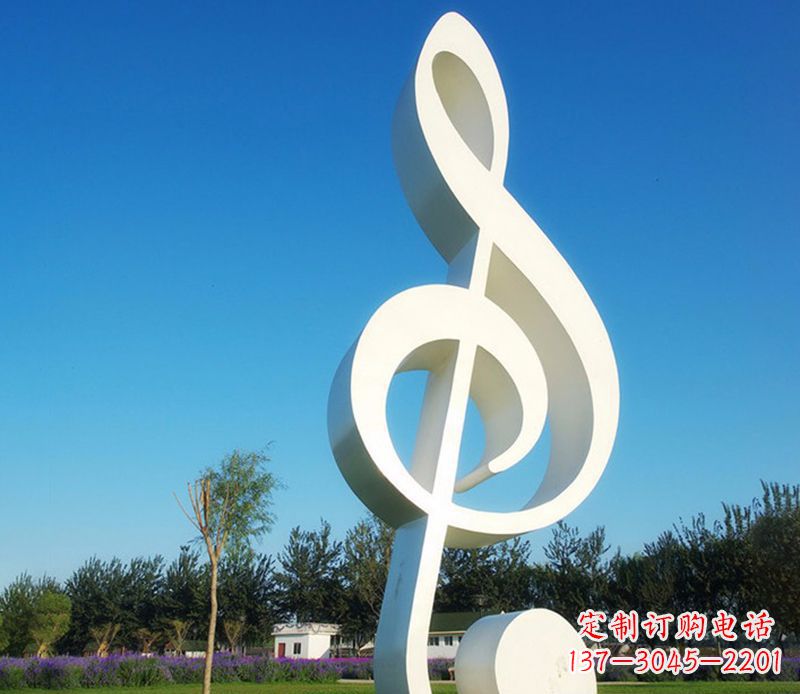 益阳不锈钢音符雕塑,把音乐之美立起来