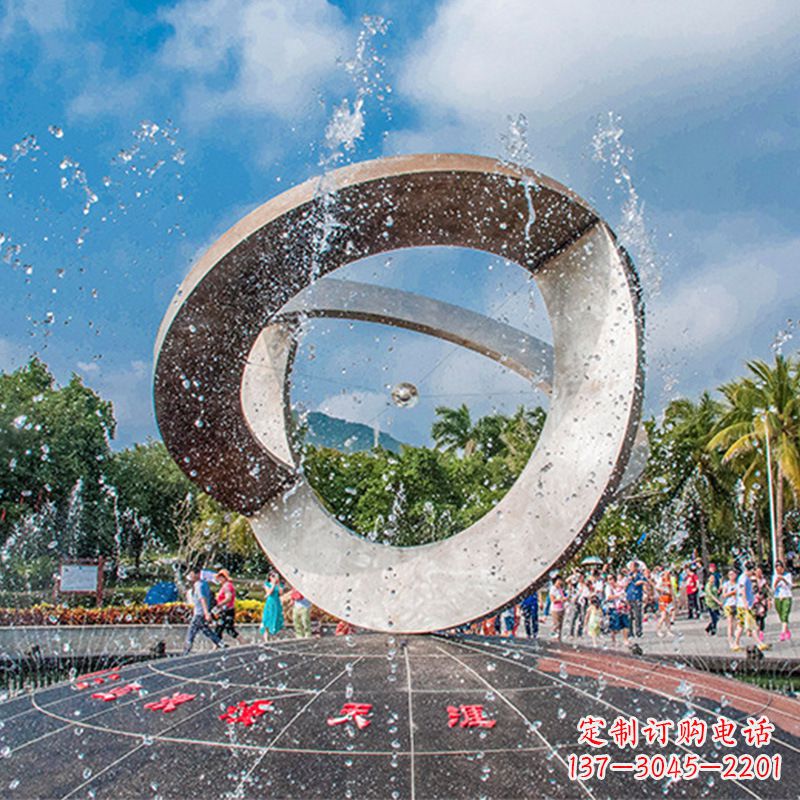 益阳趣味非凡,体现尊贵,不锈钢喷泉雕塑