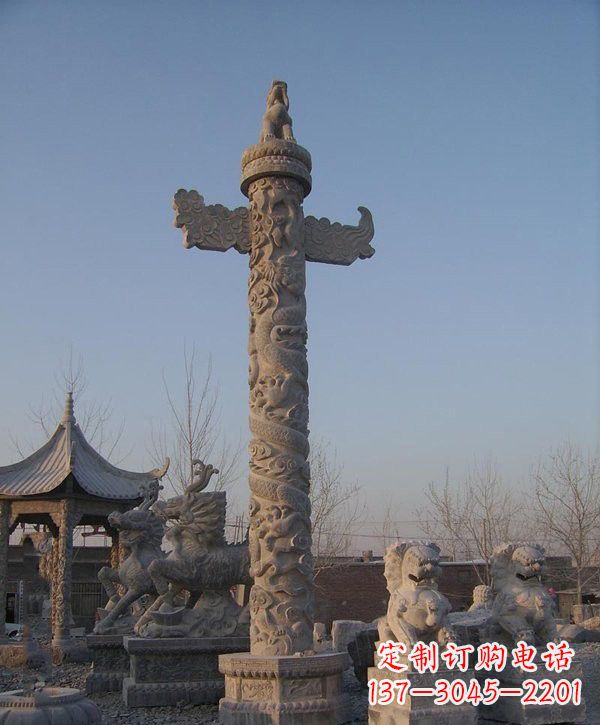 益阳动感华表雕塑,为广场增添艺术魅力