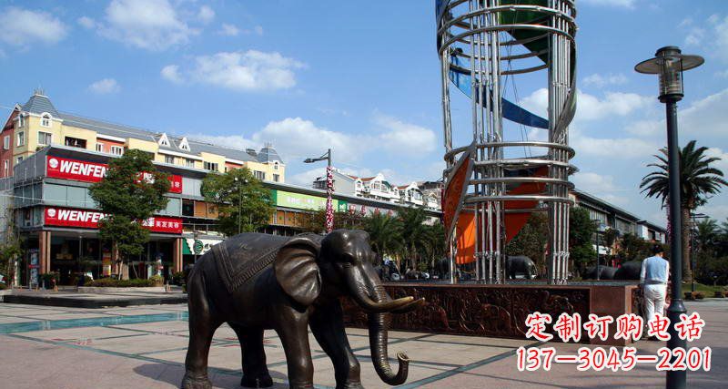 益阳大象雕塑,倍受关注