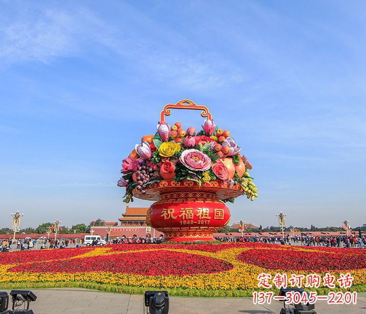 益阳大型不锈钢花篮雕塑，艺术缔造美好景观