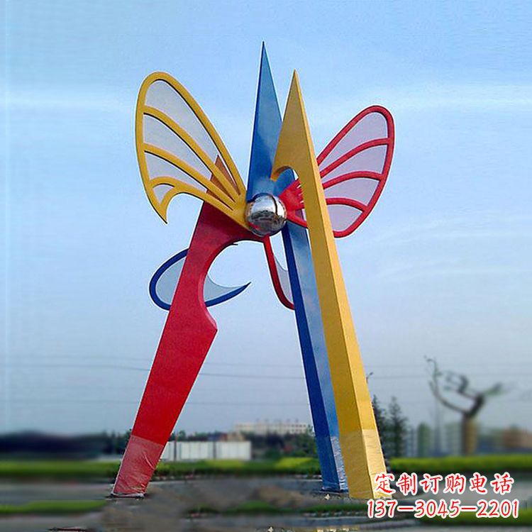 益阳中领雕塑带您欣赏大型抽象蝴蝶雕塑