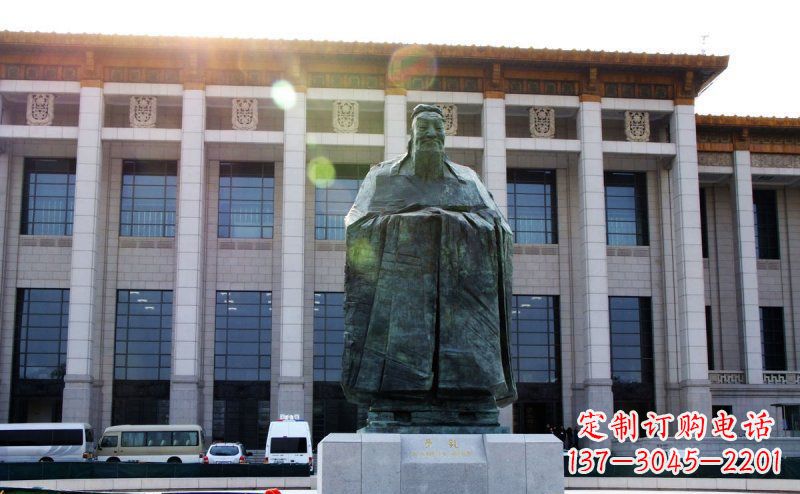 益阳传承中国传统文化的孔子雕塑