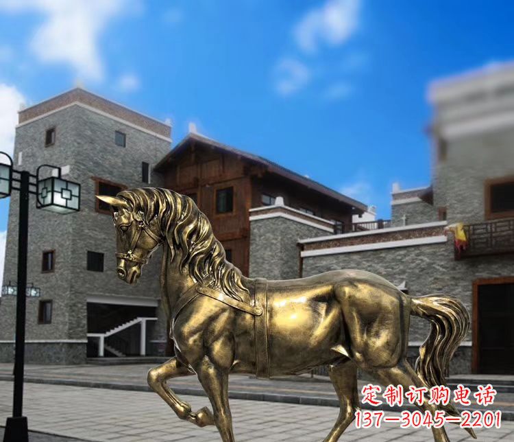 益阳金色动物雕塑,点缀您的园林景观