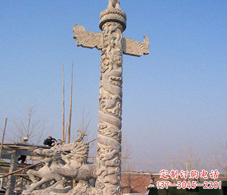 益阳广场华表景观石雕