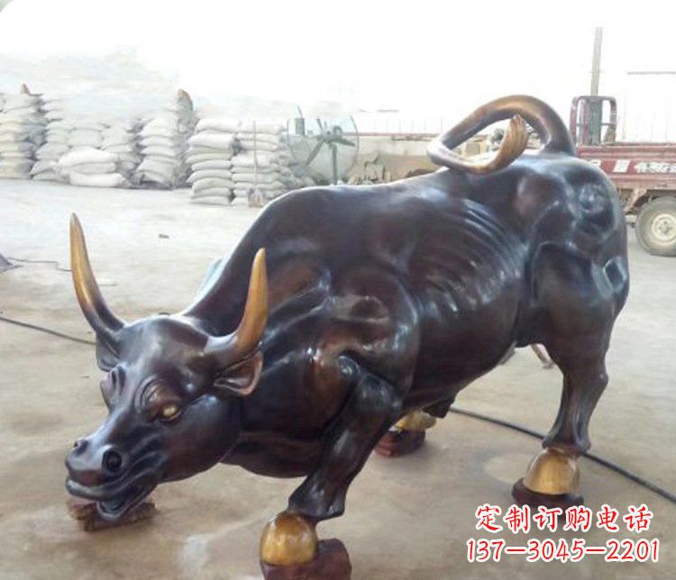 益阳牛玻璃钢仿铜动物雕塑-把动物雕塑带入生活