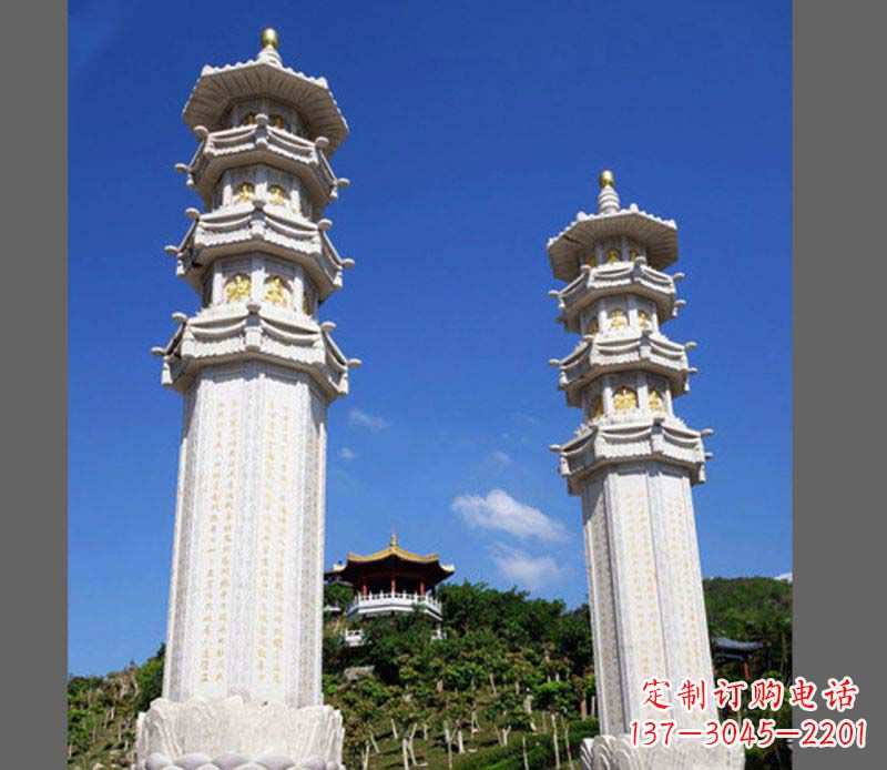 益阳中领雕塑宝塔大理石石雕创新艺术