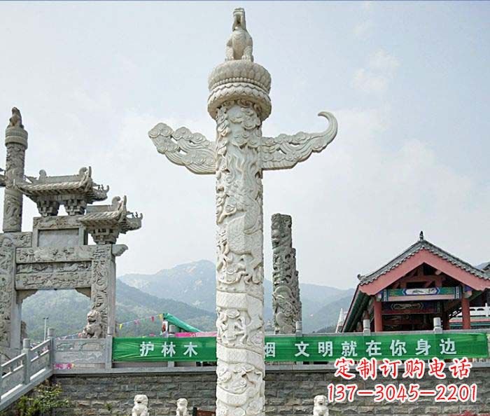 益阳广场景观大理石华表石雕
